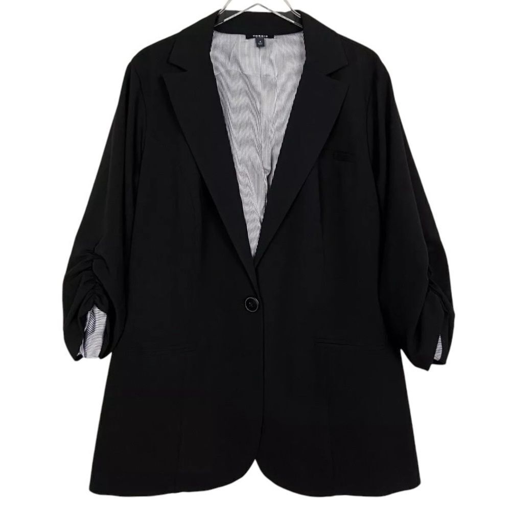 TORRID Gabardine Madison Dress Blazer Jacket, Casual, Career, Classic, Sz 4 (26)